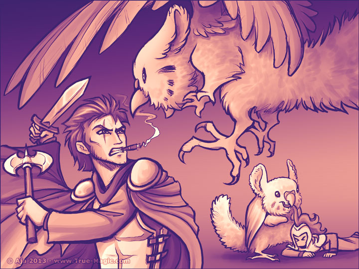 Hurry up, Vimes! You've got to rescue that distressed damsel.