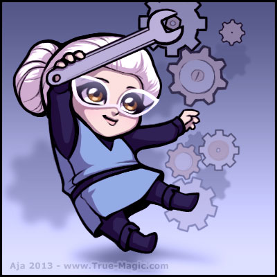 It can be hard to get good leverage when you're a chibi.